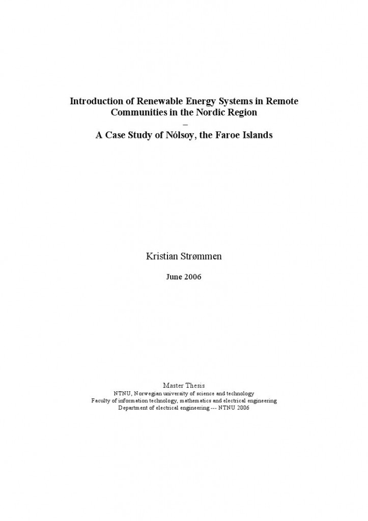 renewable energy thesis